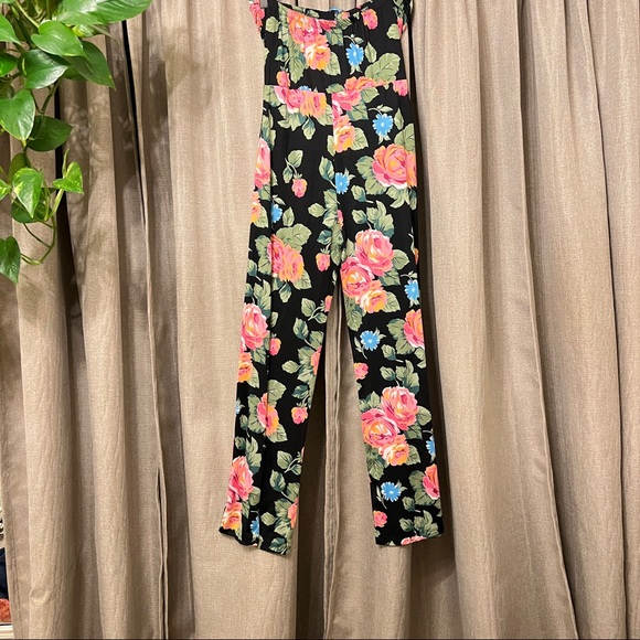 Floral Drawstring Jumpsuit - Picture 6 of 7